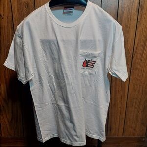 Chase Authentics Dale Earnhardt 2001 White Tee with Red and Black Graphic #3 L